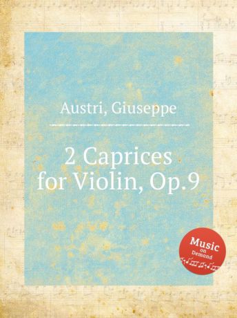 G. Austri 2 Caprices for Violin, Op.9