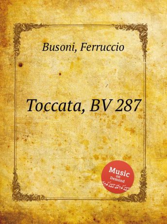 F. Busoni Toccata, BV 287