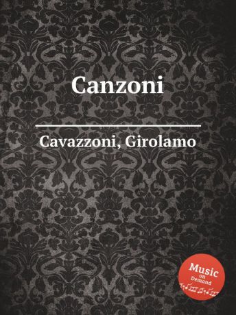 G. Cavazzoni Canzoni