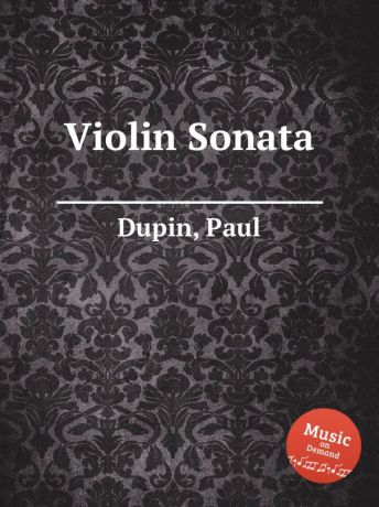 P. Dupin Violin Sonata