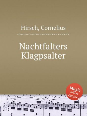 C. Hirsch Nachtfalters Klagpsalter