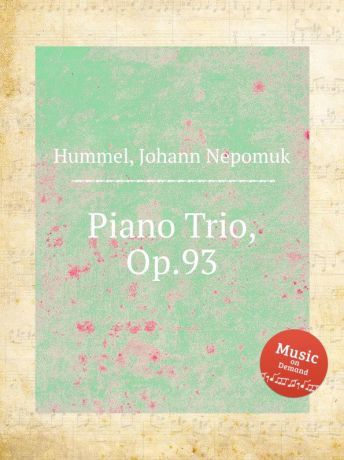 J.N. Hummel Piano Trio, Op.93