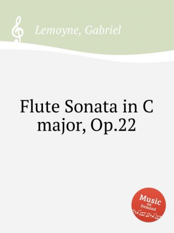 G. Lemoyne Flute Sonata in C major, Op.22