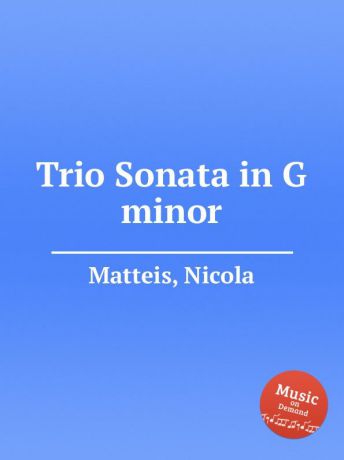 N. Matteis Trio Sonata in G minor
