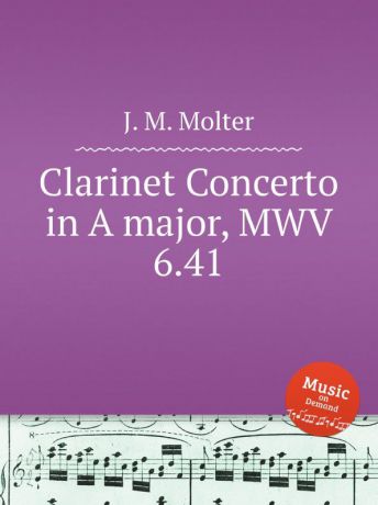 J. M. Molter Clarinet Concerto in A major, MWV 6.41