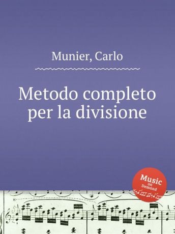 C. Munier Metodo completo per la divisione