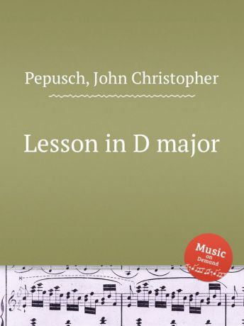 J.C. Pepusch Lesson in D major