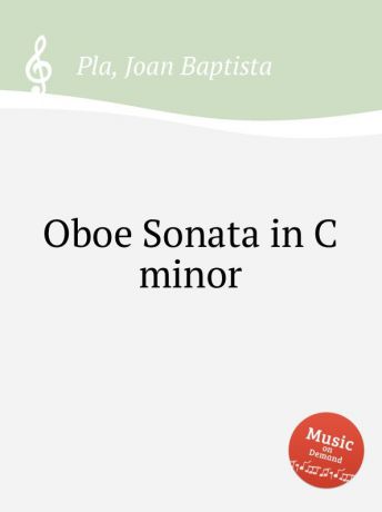 J.B. Pla Oboe Sonata in C minor