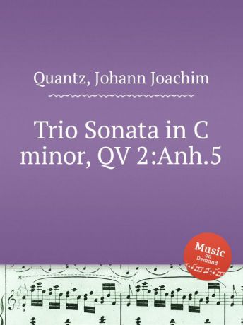 J.J. Quantz Trio Sonata in C minor, QV 2:Anh.5
