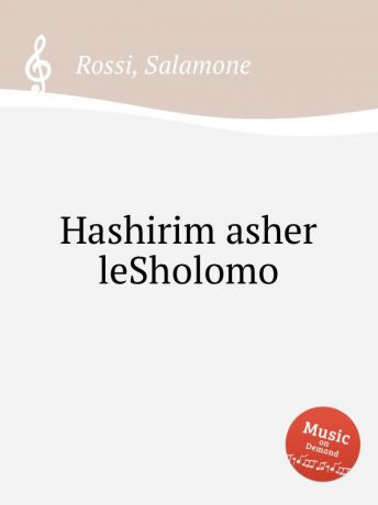 S. Rossi Hashirim asher leSholomo