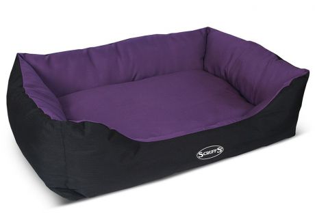 Лежак для животных SCRUFFS (Великобритания) "Expedition Box Bed" водонепроницаемый, 60х50см, фиолетовый
