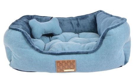 Лежак для животных Puppia (Южная Корея) PRESLEY PARD-AU1587-NY-FR, голубой