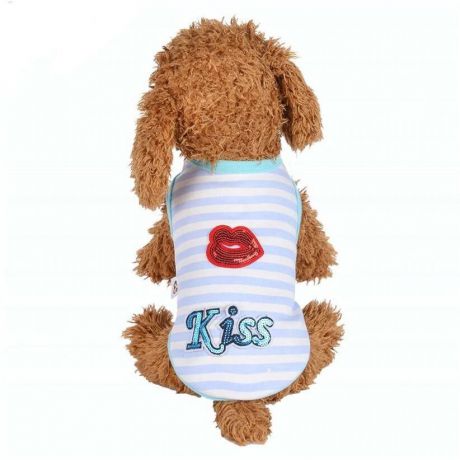Одежда для собак Arnydog.ru Майка Kiss ARN005_10#, голубой