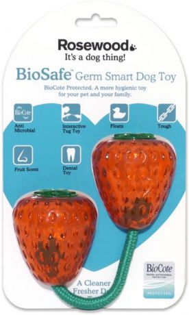 Игрушка Rosewood BioSafe Fruits Toy "Клубника", для собак, 43006/RW, 25 см