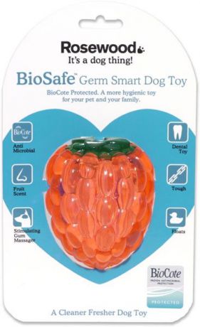 Игрушка Rosewood BioSafe Fruits Toy "Малина", для собак, 43008/RW, 11 см