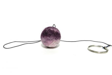 Игрушка для животных LIVEZOO Мяч на резинке из шерсти "Wool" 3 см