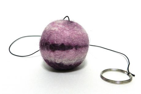 Игрушка для животных LIVEZOO Мяч на резинке из шерсти "Wool" 6 см