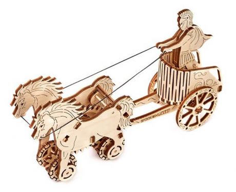 Деревянный конструктор 3D Wooden City "Римская колесница", WR301
