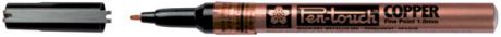 Маркер Sakura Pen-Touch, средний стержень 1.0 мм, цвет: медный