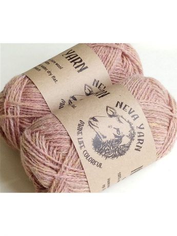 Пряжа для ручного вязания Neva yarn 2014A, тутти-фрутти, 2Х50 гр, 100% овечья шерсть