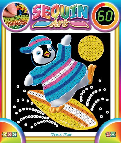 Картина из пайеток Sequin Art /KSG "Пингвин" мини