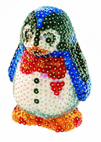 Мозаика Sequin Art /KSG Объемная фигурка "Пингвин"