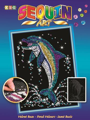 Мозаика из блесток Sequin Art "Дельфин"