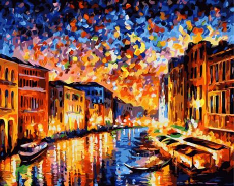 Набор для рисования по номерам Цветной "Ночная Венеция", 40 x 50 см