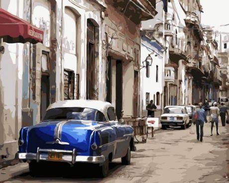 Набор для рисования по номерам Цветной "Старая Гавана", 50 х 40 см