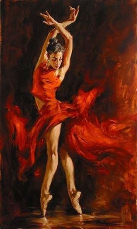 Набор для рисования по номерам Цветной "Огненный танец", 50 x 65 см