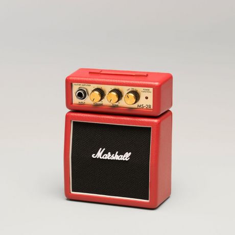 Гитарный комбоусилитель MARSHALL MS-2R-E MICRO AMP (RED), atA000841, красный
