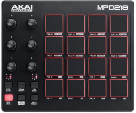 MIDI-контроллер Akai Pro MPD218, MPD218