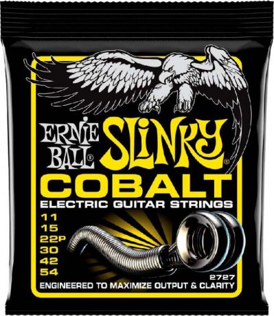Струны для электрической гитары Ernie Ball Cobalt Beefy Slinky (11-15-22p-30-42-54), P02727