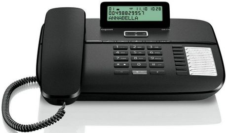 Телефон Gigaset DA 710 RUS Black, S30350-S213-S301, черный