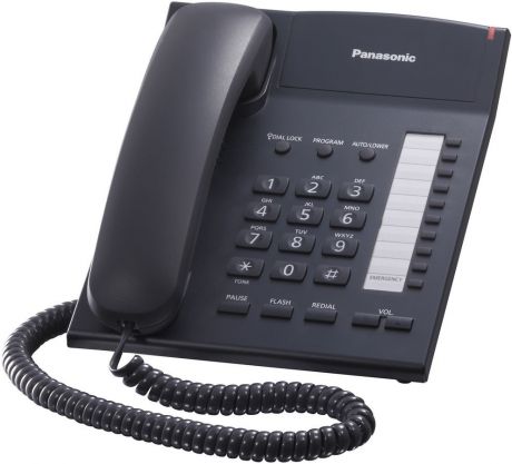 Телефон PANASONIC KX-TS2382RUB, KX-TS2382RUB, черный