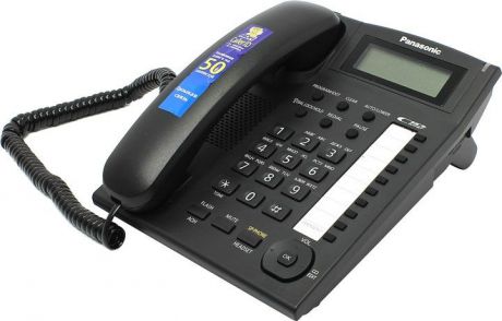Телефон PANASONIC KX-TS2388RUB, KX-TS2388 RUB, черный