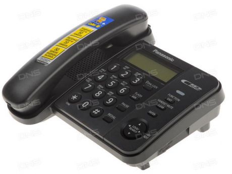 Телефон PANASONIC KX-TS2352RUB, KX-TS2352RUB, черный