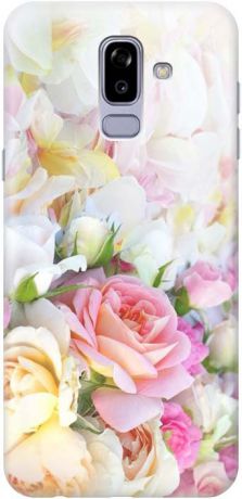 Чехол-накладка Gosso Cases "Нежные розы" для Samsung Galaxy J8 2018 (J810F), 191775, разноцветный