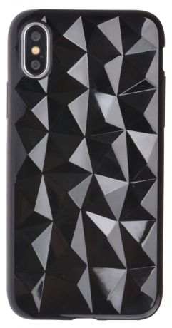 Чехол-накладка Skinbox Diamond для Apple iPhone X, 4630042521001, черный