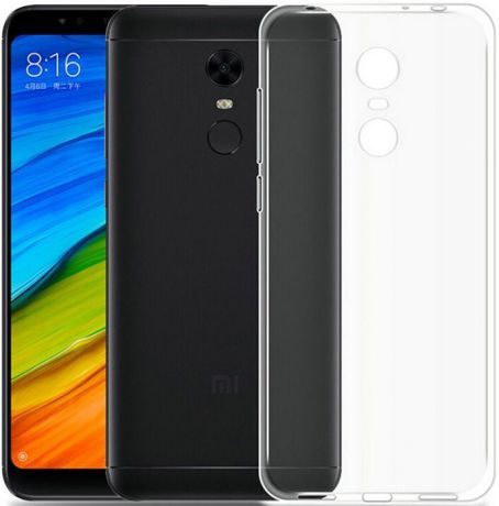 Чехол защитный Gosso Cases для Xiaomi Redmi 5 Plus ClearView, 180572, прозрачный