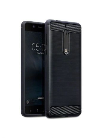 Чехол для сотового телефона UVOO Carbon design для Nokia 5, черный