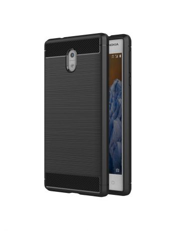 Чехол для сотового телефона UVOO Силиконовый чехол "Carbon Design" для Nokia 3