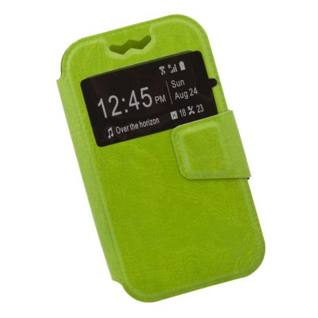 Чехол Liberty Project раскладной универсальный для телефонов размером L 12х5.6 см, 0L-00002570, зеленый