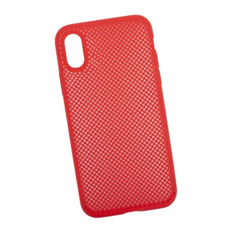Чехол силиконовый LIBERTY PROJECT, для iPhone X Silicone Dot Case, 0L-00040410, красный