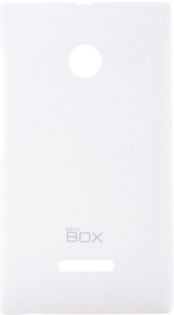 Накладка skinBOX для Microsoft Lumia 435/532 белый