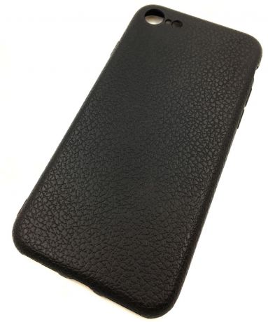Чехол для сотового телефона Мобильная мода iPhone 7 Накладка резиновая структура кожи, черный