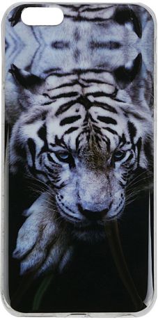 Силиконовый чехол для iPhone 6 plus "Белый тигр", Fidget Go