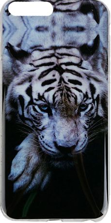 Силиконовый чехол для iPhone 7 plus "Белый тигр", Fidget Go