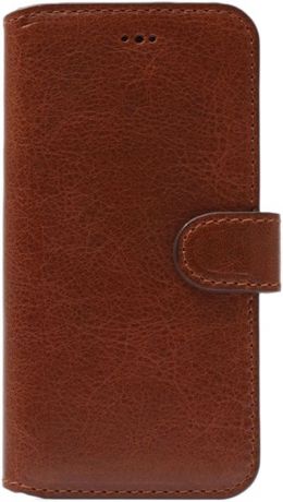 Чехол портмоне для iPhone 8 / 7 коричневый vintage