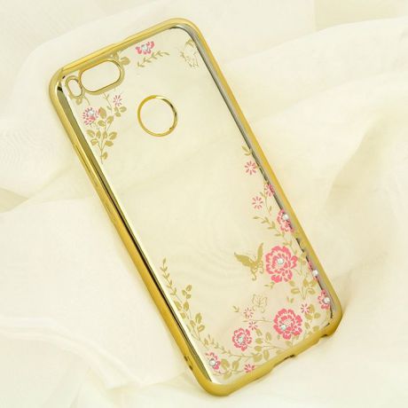Чехол для сотового телефона GOSSO CASES для Xiaomi Mi5x / Mi A1 со стразами, 185910, золотой